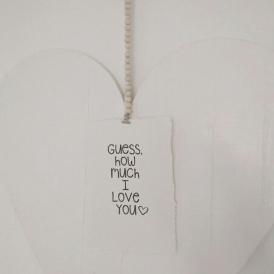 Op de Maalzolder - Poster Guess how much I love you