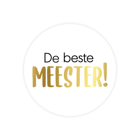 Cadeausticker 'De beste meester', set van 3