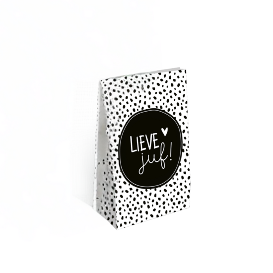 Cadeauzak 'Lieve juf' S