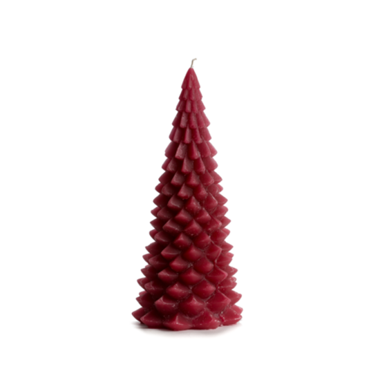 Rustik Lys - Kerstboom kaars raspberry L