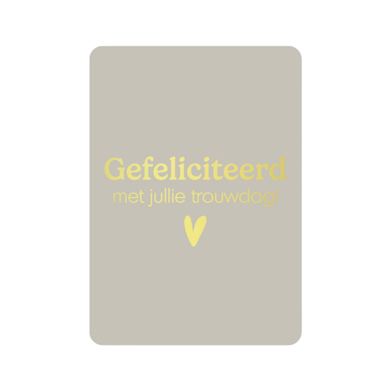 Kaart Gefeliciteerd met jullie trouwdag!