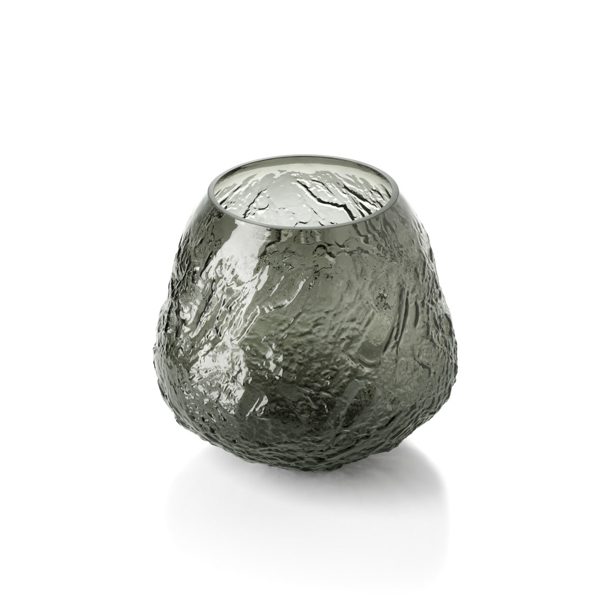 Bazar Bizar – Earth Crater vaas zwart L – 26 × 24 cm