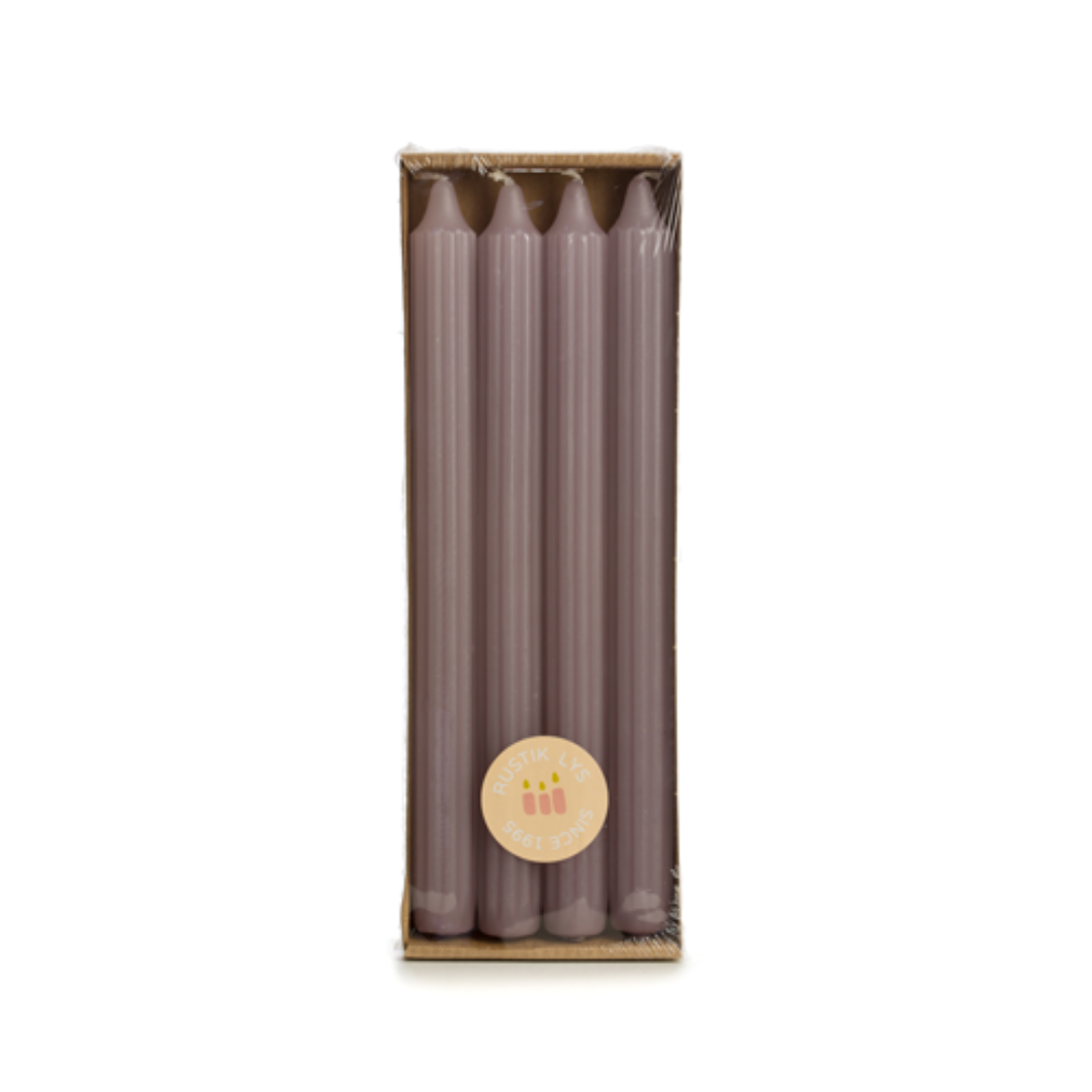 Rustik Lys - Grooved dinerkaars Mauve s/4