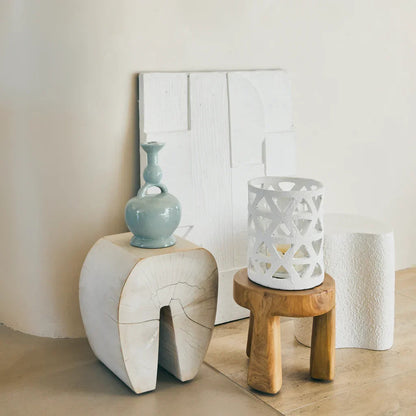 Urban Nature Culture - Kandelaar Calvo - Sea Foam Ecomix (27 cm)