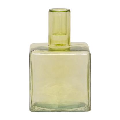 Urban Nature Culture - Kandelaar Cubico - Pale Green Gerecycled Glas (16 cm)