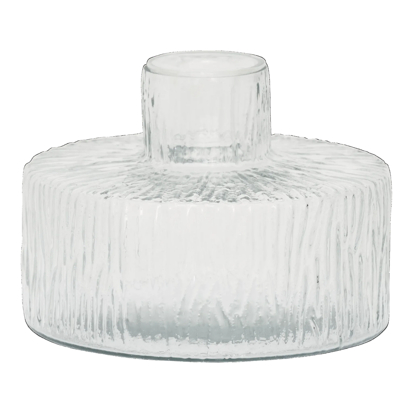 Urban Nature Culture - Kandelaar Solvi A - Gerecycled Glas Transparant Ø 13 cm