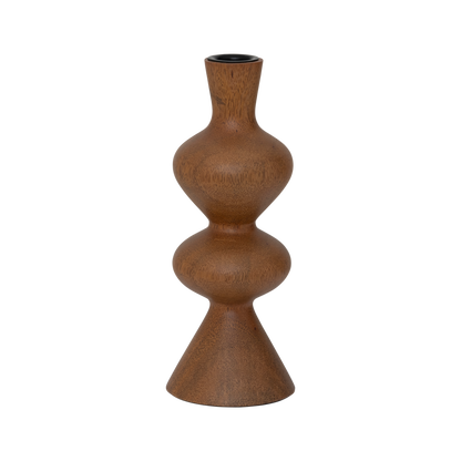 Urban Nature Culture kandelaar Rosha Golden Oak van mangohout Ø8,5 × 22 cm