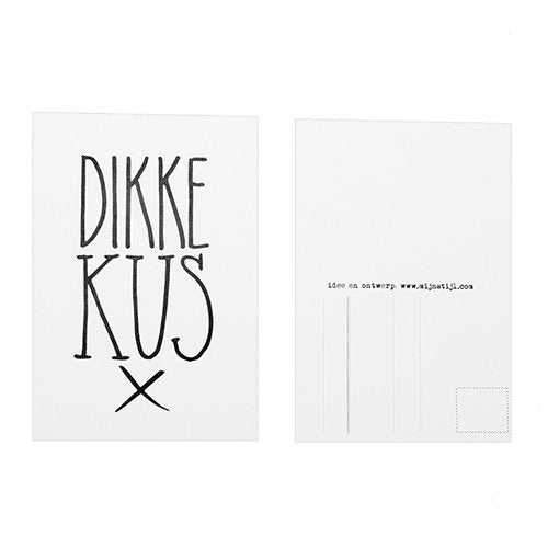 Mijn Stijl - Kaart Dikke kus