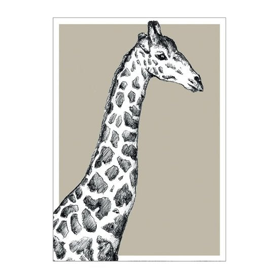 BDdesigns - Kaart Wildlife Giraffe
