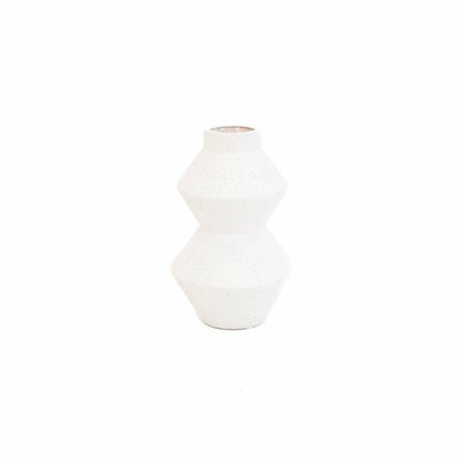 Housevitamin - Organische vorm vaas Wit - 13x13x22cm