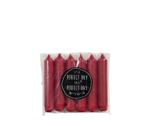 Rustik Lys - Cadeau dinerkaars Antiek rood