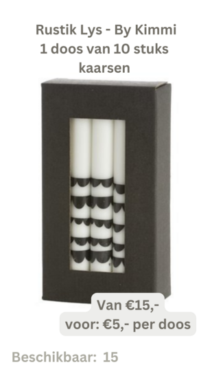 Rustik Lys - By Kimmi - Dinerkaars Wolken - doos van 10 stuks Super Sale