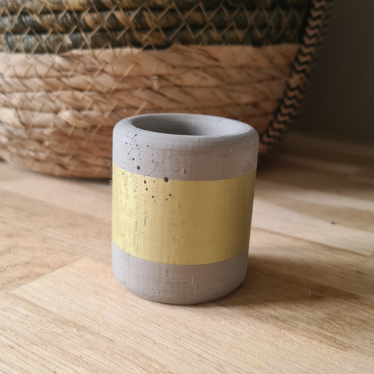 Kandelaar concrete gold - kneusje