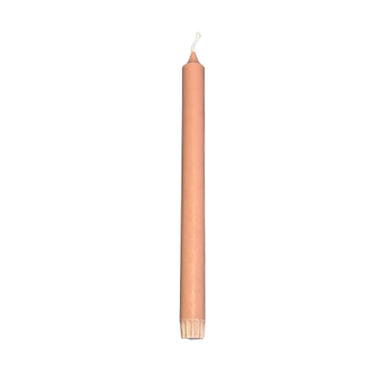 Rustik Lys dinerkaars stearine Pink terra 2,2 × 28 cm
