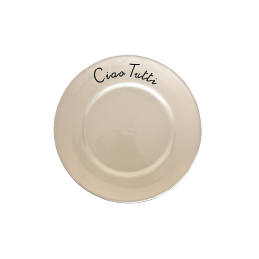 Simpel van Mijn Stijl - Dinerbord Ciao Tutti