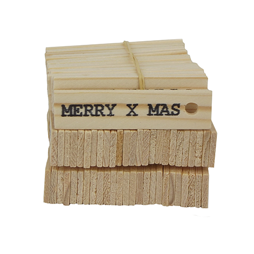 Mijn Stijl - Houten label Merry x mas