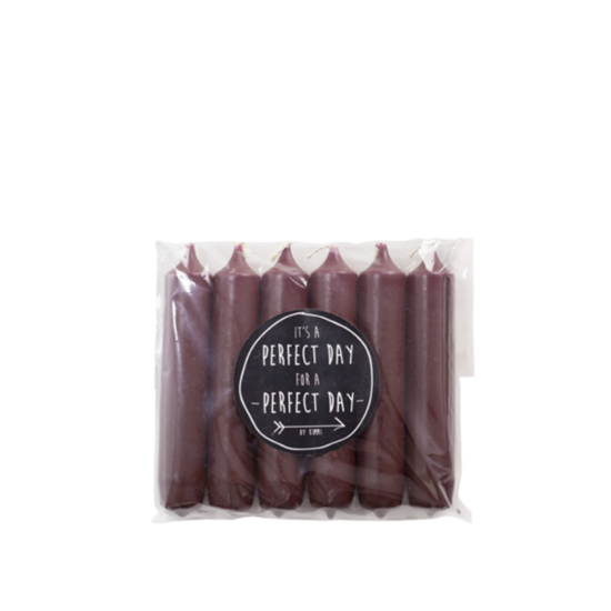 Rustik Lys - Cadeau dinerkaars aubergine