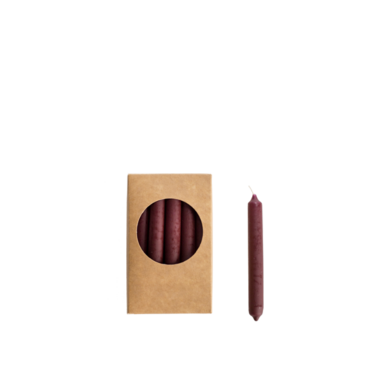 Rustik Lys - Potloodkaarsjes aubergine S