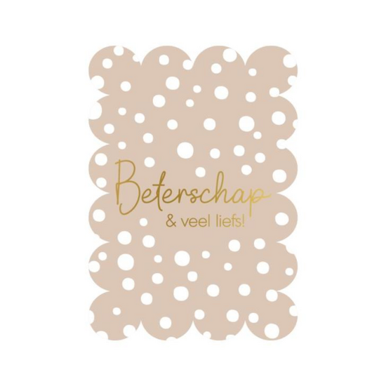 Kaart Bubble Beterschap & veel liefs!