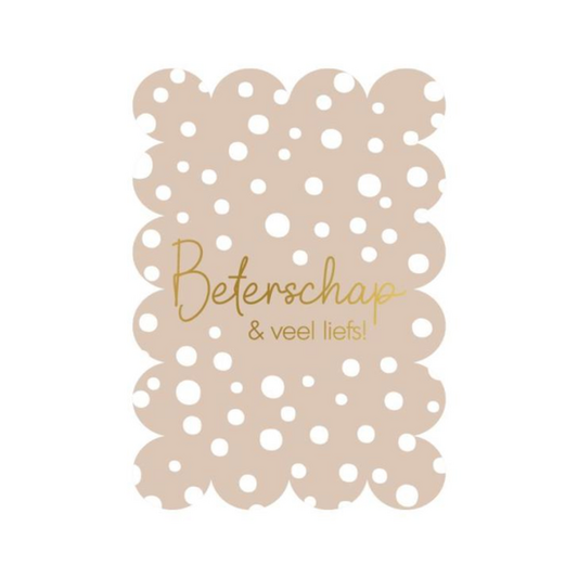 Kaart Bubble Beterschap & veel liefs!