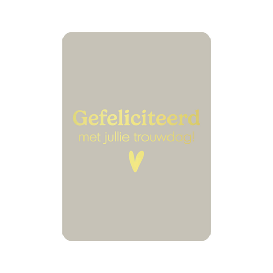Kaart Gefeliciteerd met jullie trouwdag!