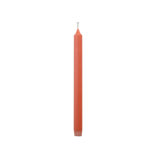 Rustik Lys - Stearine dinerkaars 2,2 x 28 cm coral