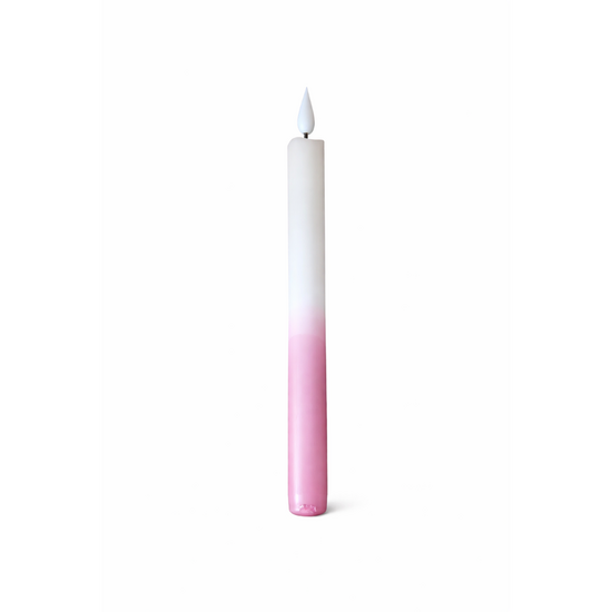 Bon Lifestyle – LED Dip Dye dinerkaars – linnen/rosa