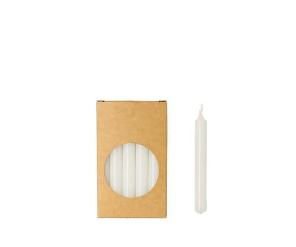 Rustik Lys potloodkaarsjes Wit 1,2 × 10 cm