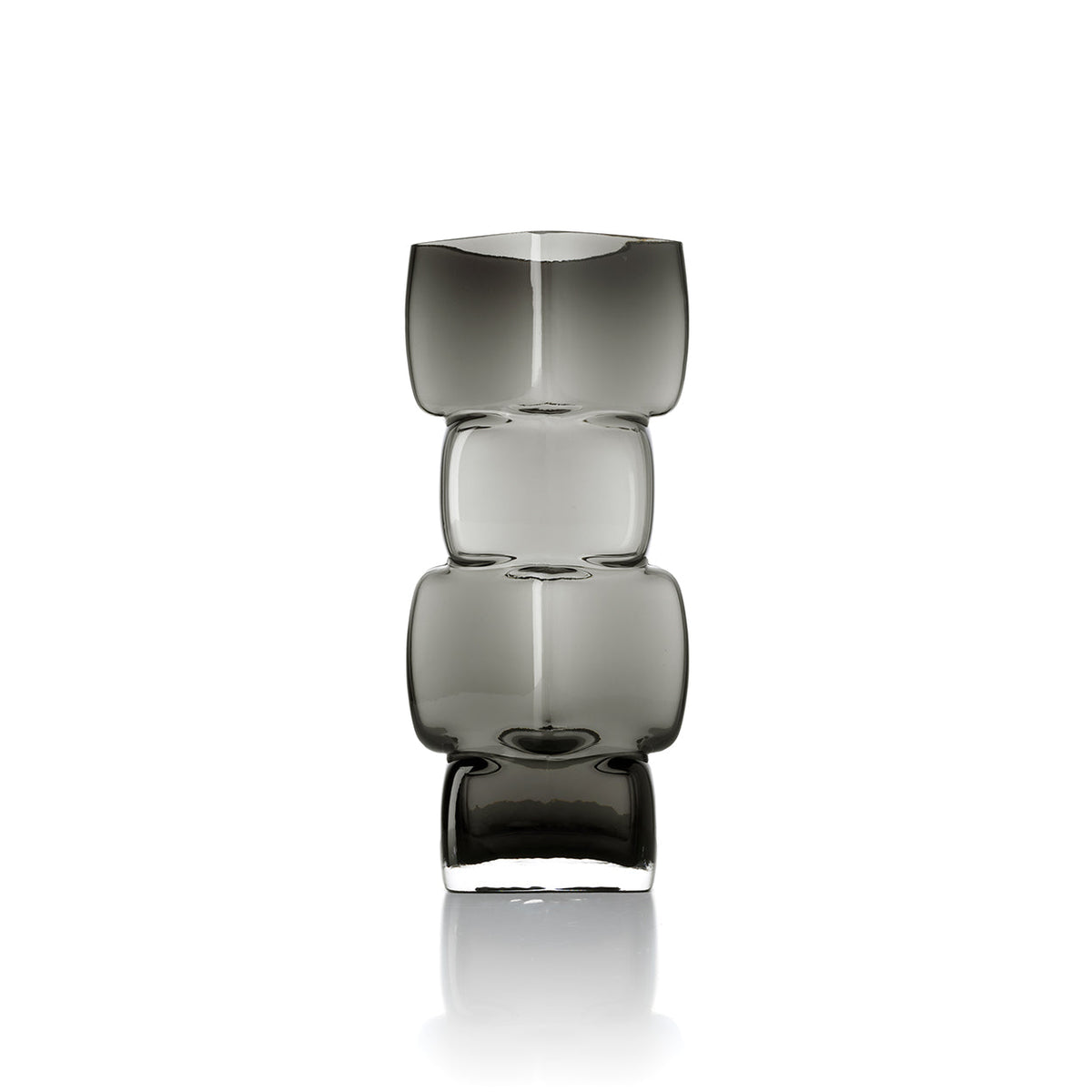 Bazar Bizar Cubes vaas – donkergrijs – L – productfoto 1