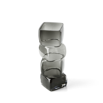 Bazar Bizar Cubes vaas – donkergrijs – L – productfoto 3