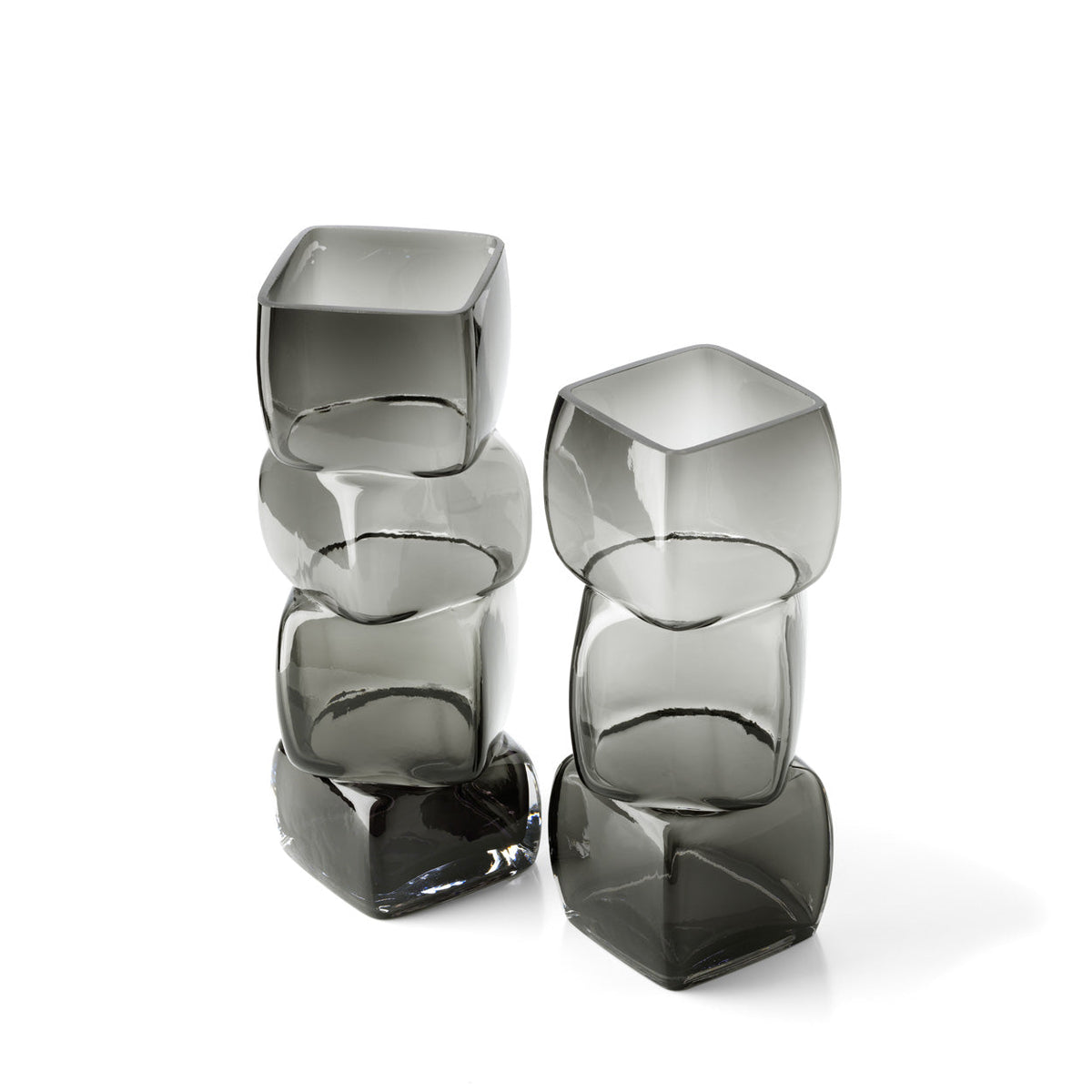 Bazar Bizar Cubes vaas – donkergrijs – L – productfoto 5
