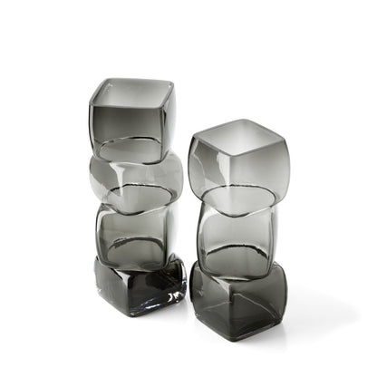 Bazar Bizar Cubes vaas – donkergrijs – L – productfoto 5