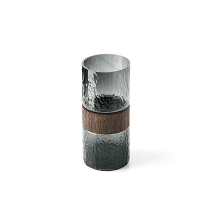 Bazar Bizar – Wood You Be Mine vaas – donkergrijs – M – productfoto 2