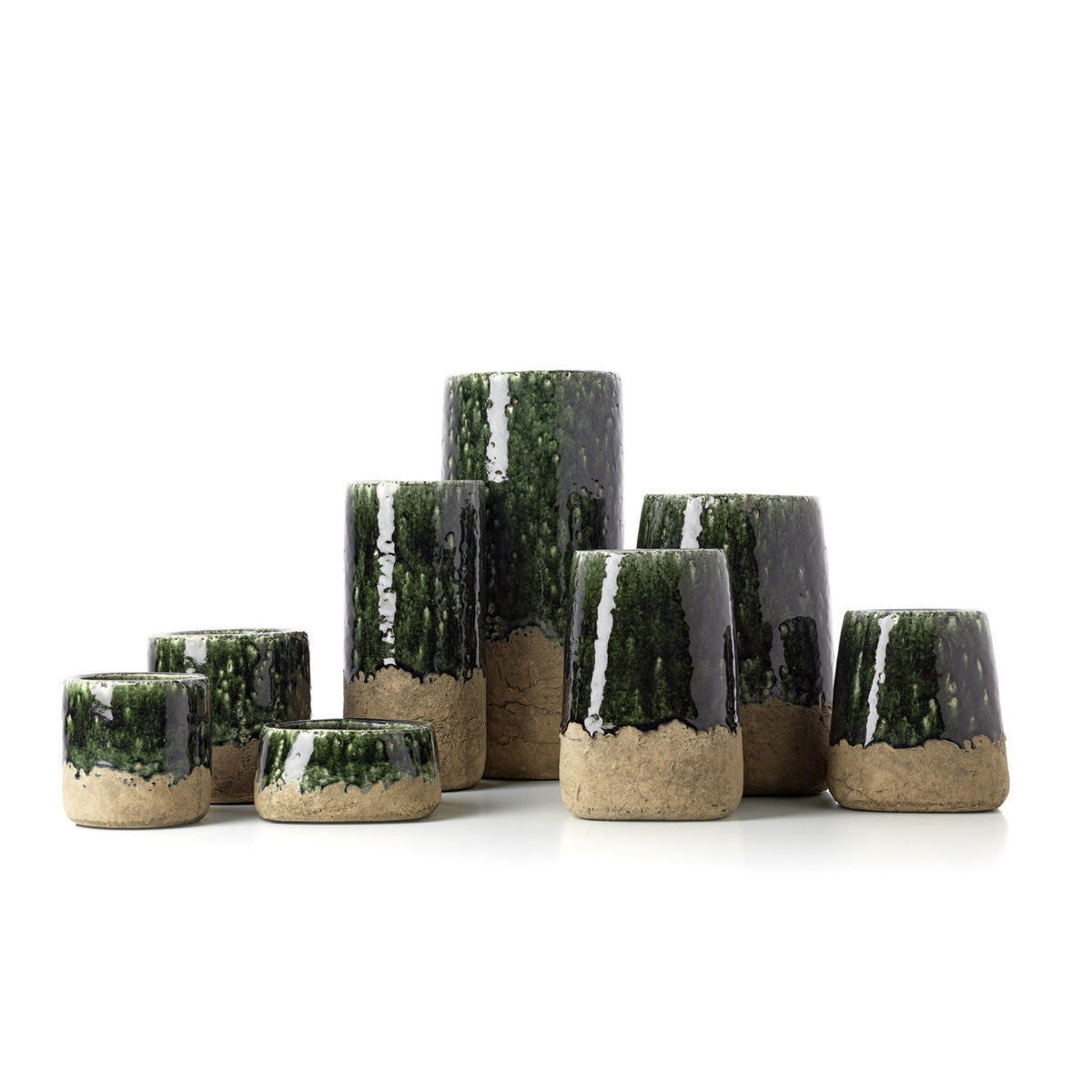Bazar Bizar Moscilindervaas – betongroen – M – productfoto 5