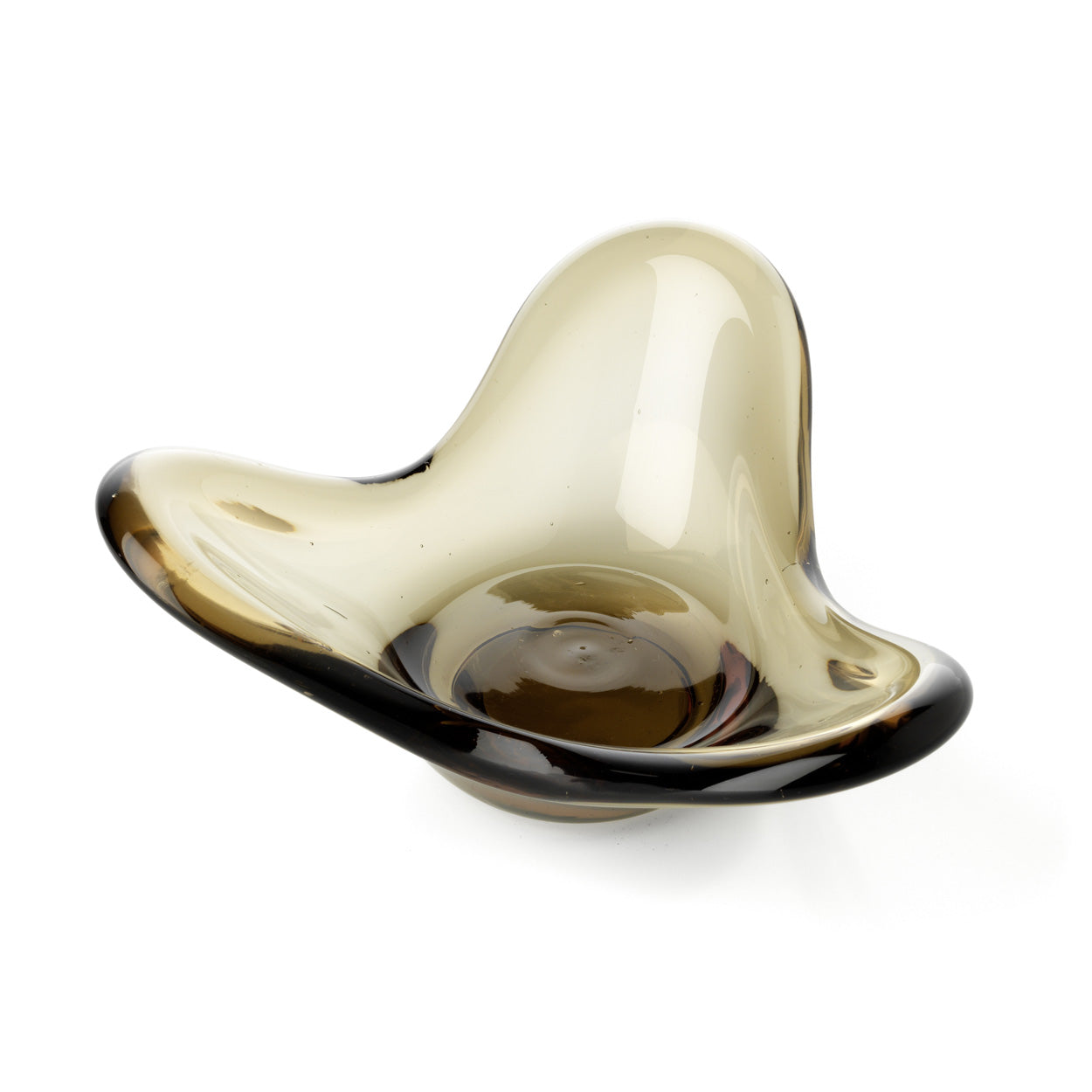 Bazar Bizar - Liquid Form Theelichthouder – Smoke Glas