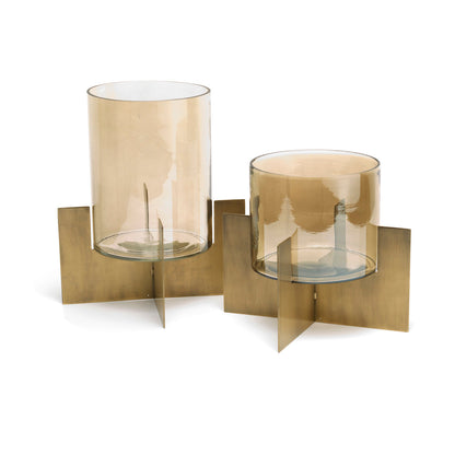 Bazar Bizar kandelaar Hurricane X Low goud 26 × 26 × 22,5 cm