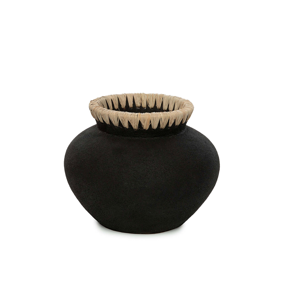 Bazar Bizar – Styly vaas – zwart/naturel – S – productfoto 1