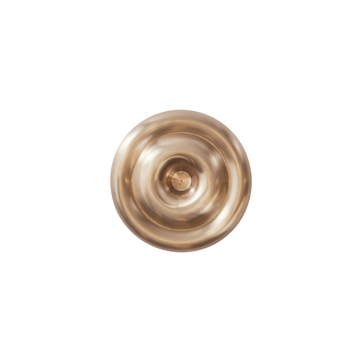 OYOY Living kandelaar Savi Low van geborsteld messing Ø12,5 × 3 cm