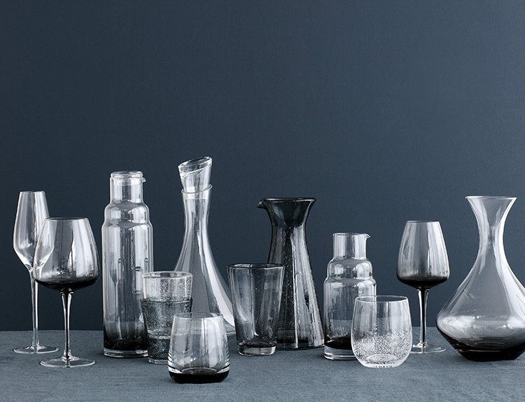 Broste Copenhagen - Smoke - Champagneglas, set van 3 stuks