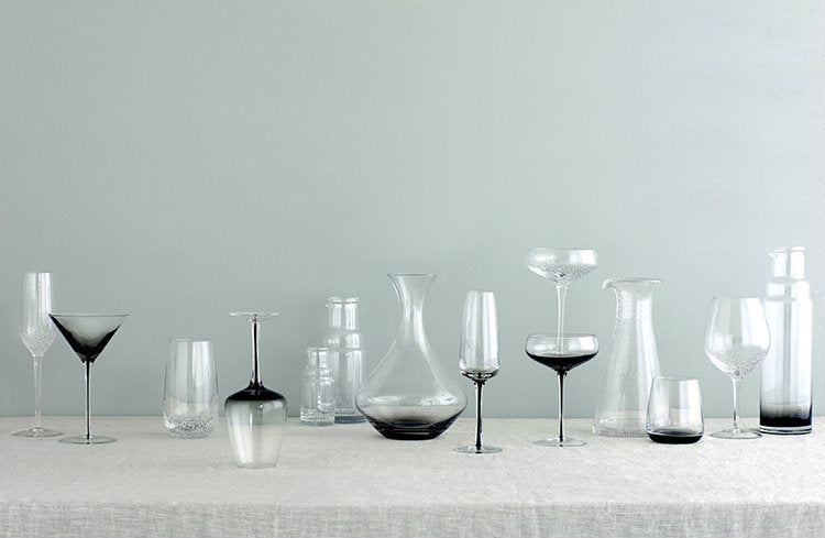 Broste Copenhagen - Smoke - Champagneglas, set van 3 stuks