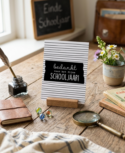 Kaart Bedankt voor het fijne schooljaar!