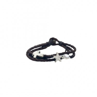 Lisbeth Dahl Copenhagen - Armband zwart leer