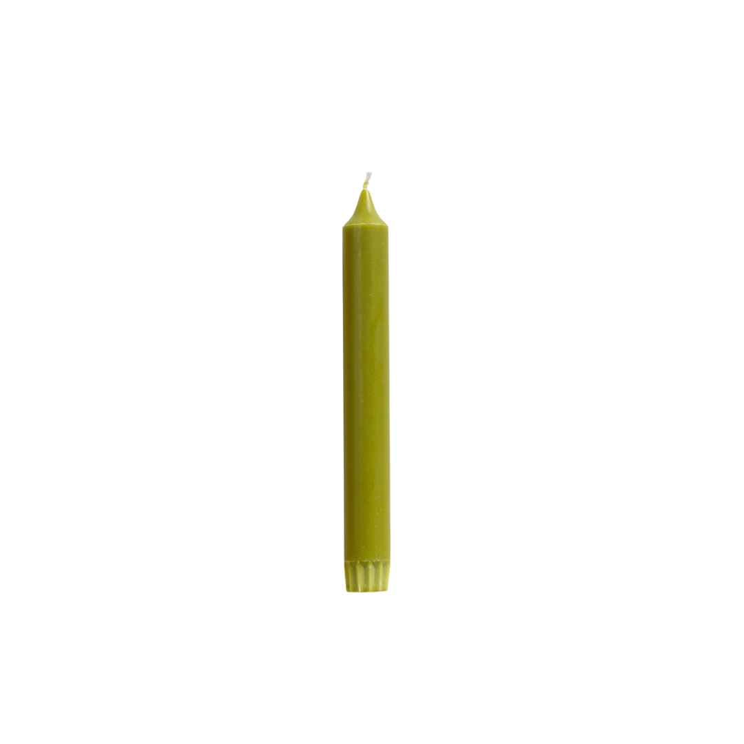 Rustik Lys stearine dinerkaars Olive 2,2 × 19 cm
