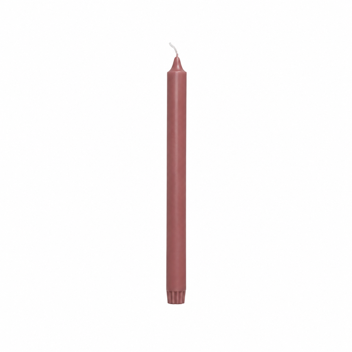 Rustik Lys stearine dinerkaars Chestnut – kastanjebruin – 2,2 × 28 cm