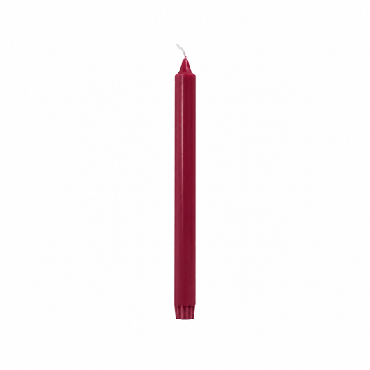 Rustik Lys - Stearine dinerkaars - Raspberry - 2,2 × 28 cm